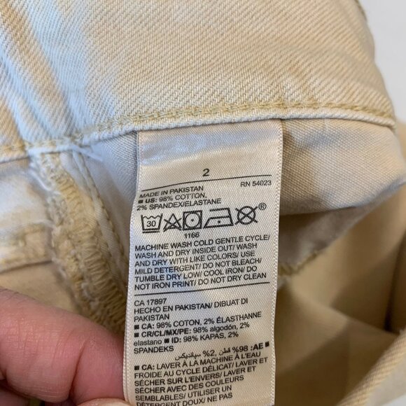 NWT Old Navy Beige Pants. Straight Leg High Rise Women Size 2 Pockets - Picture 12 of 12